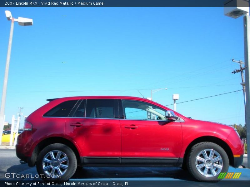 Vivid Red Metallic / Medium Camel 2007 Lincoln MKX