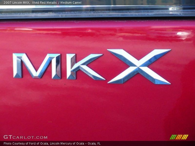 Vivid Red Metallic / Medium Camel 2007 Lincoln MKX
