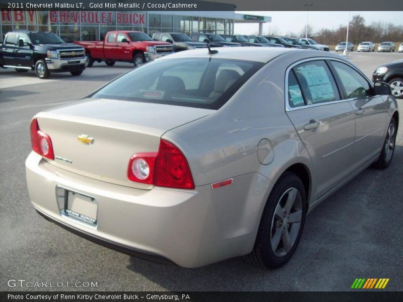 Gold Mist Metallic / Cocoa/Cashmere 2011 Chevrolet Malibu LT