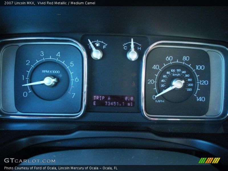 Vivid Red Metallic / Medium Camel 2007 Lincoln MKX