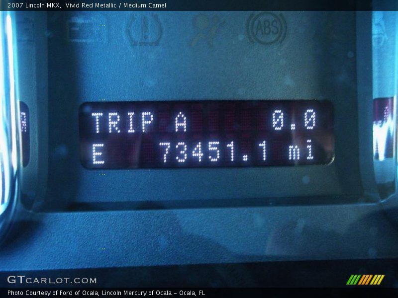 Vivid Red Metallic / Medium Camel 2007 Lincoln MKX