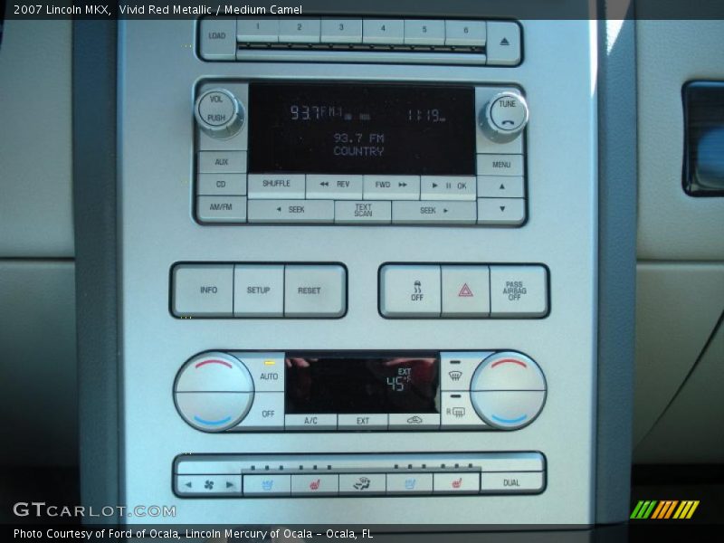 Vivid Red Metallic / Medium Camel 2007 Lincoln MKX