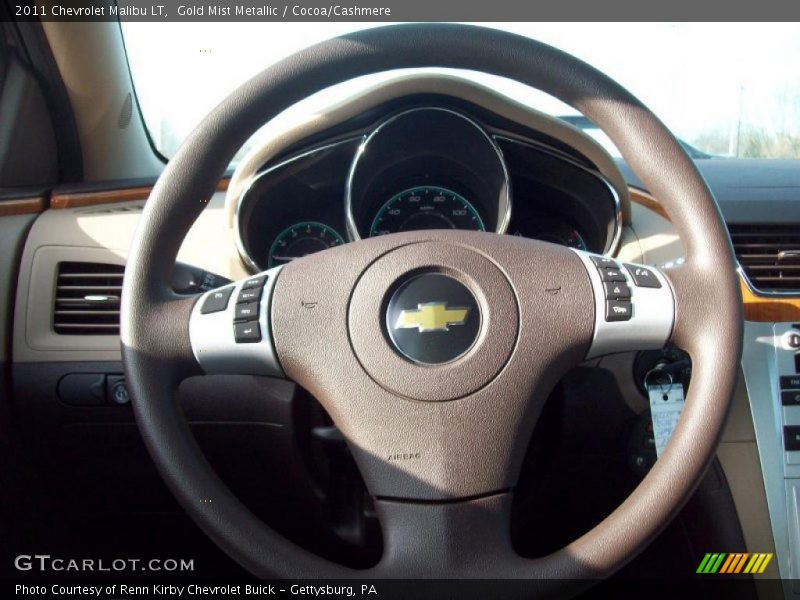 Gold Mist Metallic / Cocoa/Cashmere 2011 Chevrolet Malibu LT