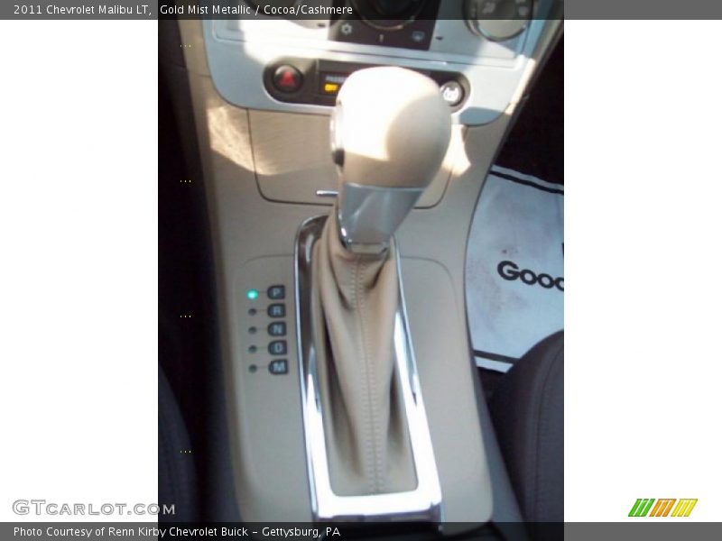 Gold Mist Metallic / Cocoa/Cashmere 2011 Chevrolet Malibu LT