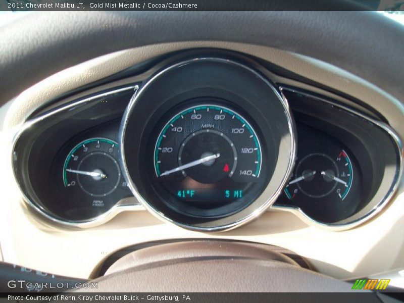 Gold Mist Metallic / Cocoa/Cashmere 2011 Chevrolet Malibu LT