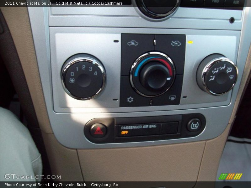 Gold Mist Metallic / Cocoa/Cashmere 2011 Chevrolet Malibu LT