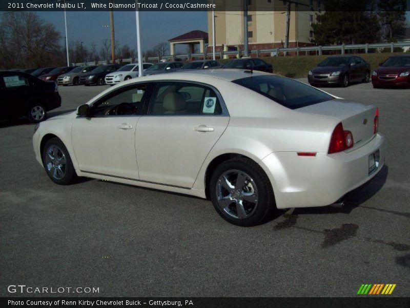 White Diamond Tricoat / Cocoa/Cashmere 2011 Chevrolet Malibu LT