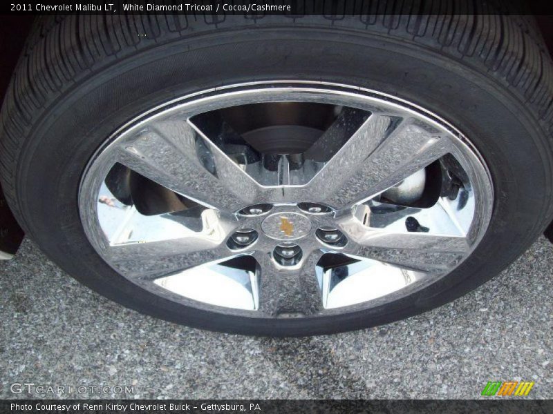 White Diamond Tricoat / Cocoa/Cashmere 2011 Chevrolet Malibu LT