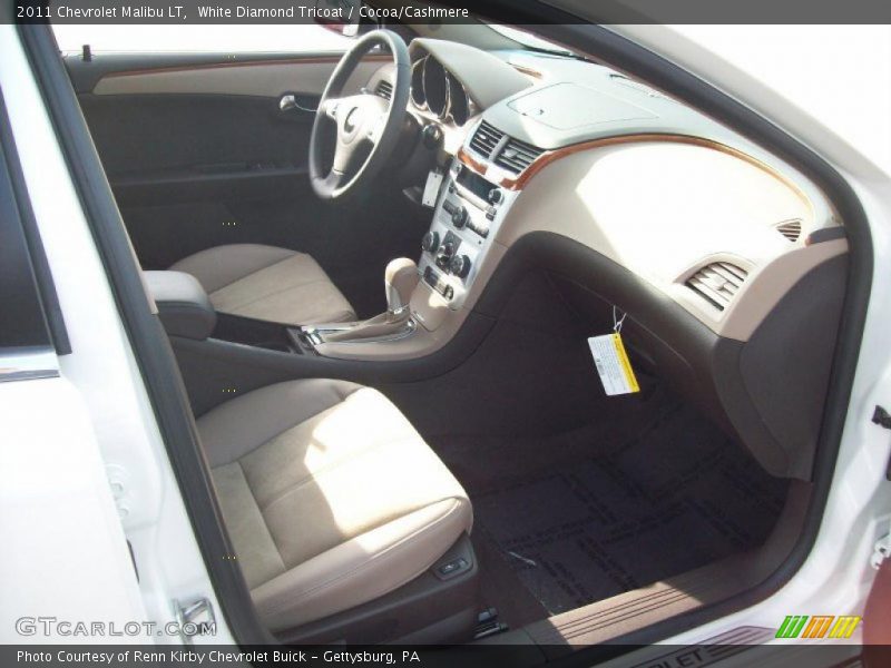 White Diamond Tricoat / Cocoa/Cashmere 2011 Chevrolet Malibu LT
