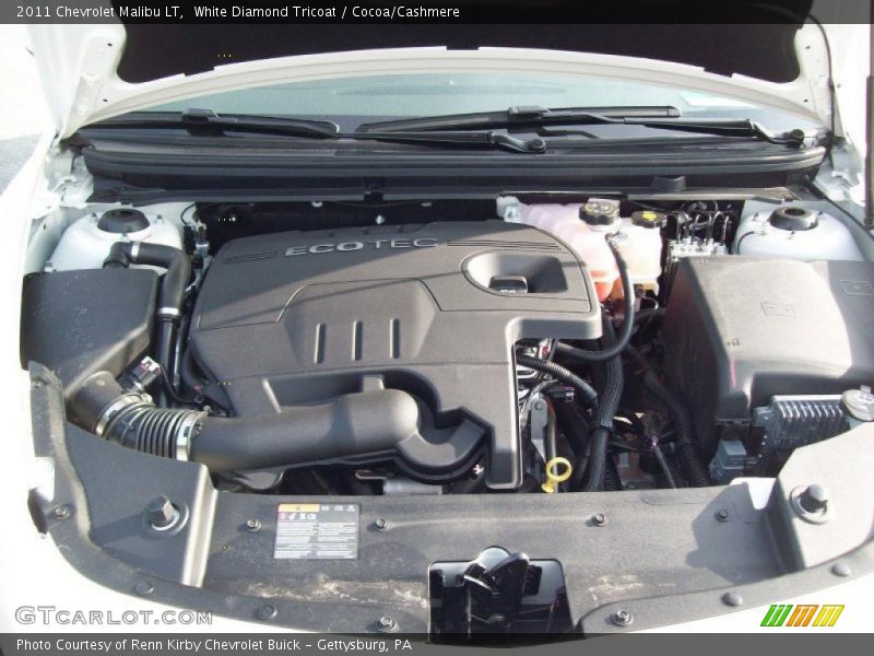 White Diamond Tricoat / Cocoa/Cashmere 2011 Chevrolet Malibu LT