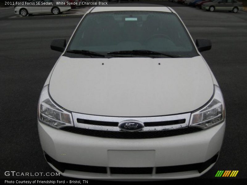 White Suede / Charcoal Black 2011 Ford Focus SE Sedan