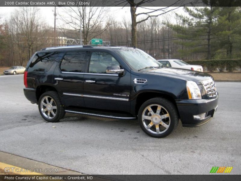 Blue Chip / Ebony 2008 Cadillac Escalade AWD