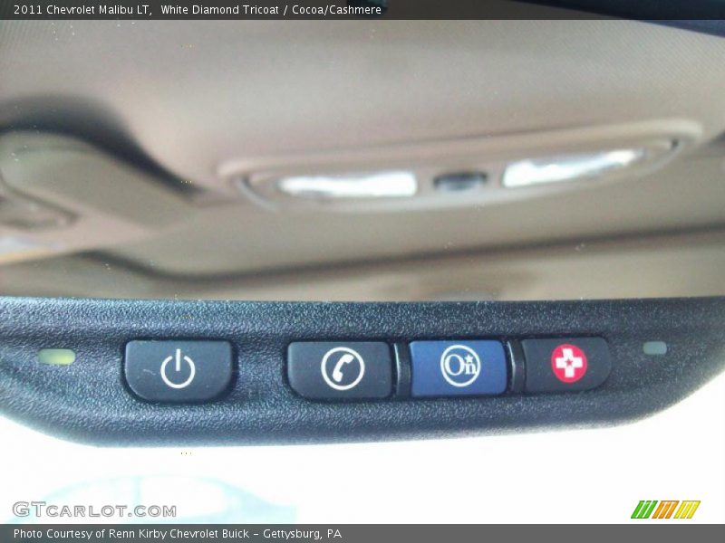 White Diamond Tricoat / Cocoa/Cashmere 2011 Chevrolet Malibu LT