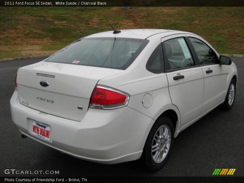 White Suede / Charcoal Black 2011 Ford Focus SE Sedan