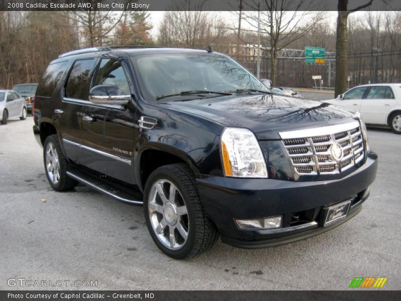 Blue Chip / Ebony 2008 Cadillac Escalade AWD