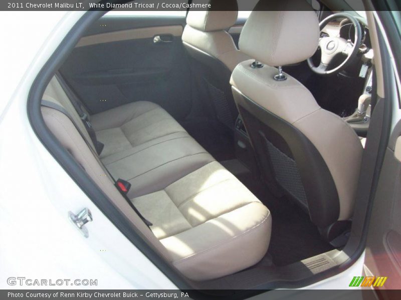 White Diamond Tricoat / Cocoa/Cashmere 2011 Chevrolet Malibu LT