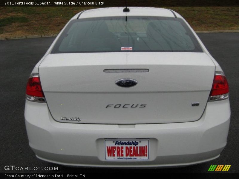 White Suede / Charcoal Black 2011 Ford Focus SE Sedan