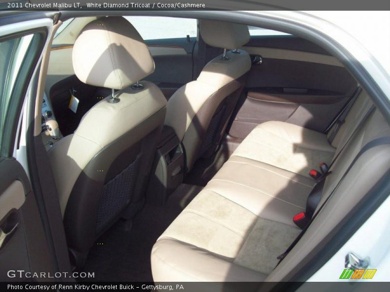 White Diamond Tricoat / Cocoa/Cashmere 2011 Chevrolet Malibu LT