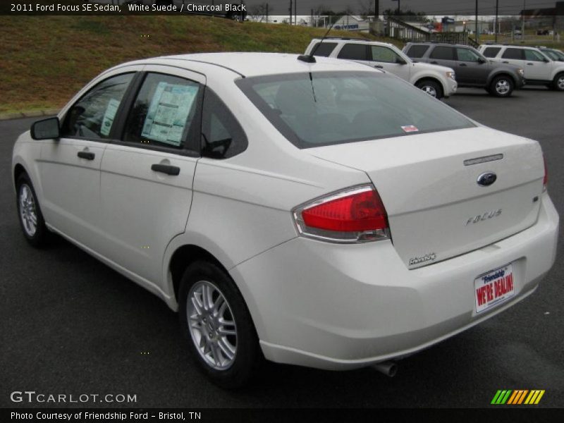 White Suede / Charcoal Black 2011 Ford Focus SE Sedan