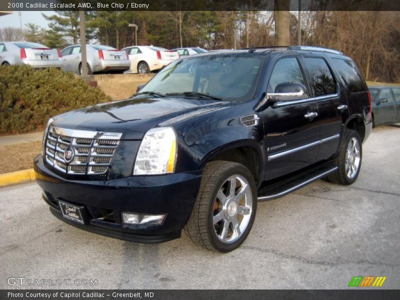 Blue Chip / Ebony 2008 Cadillac Escalade AWD