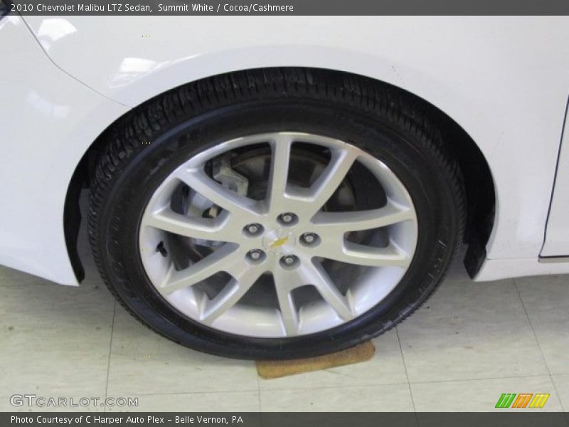 Summit White / Cocoa/Cashmere 2010 Chevrolet Malibu LTZ Sedan