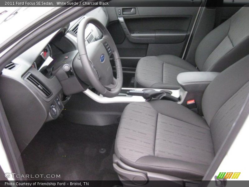 White Suede / Charcoal Black 2011 Ford Focus SE Sedan