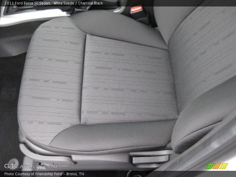 White Suede / Charcoal Black 2011 Ford Focus SE Sedan