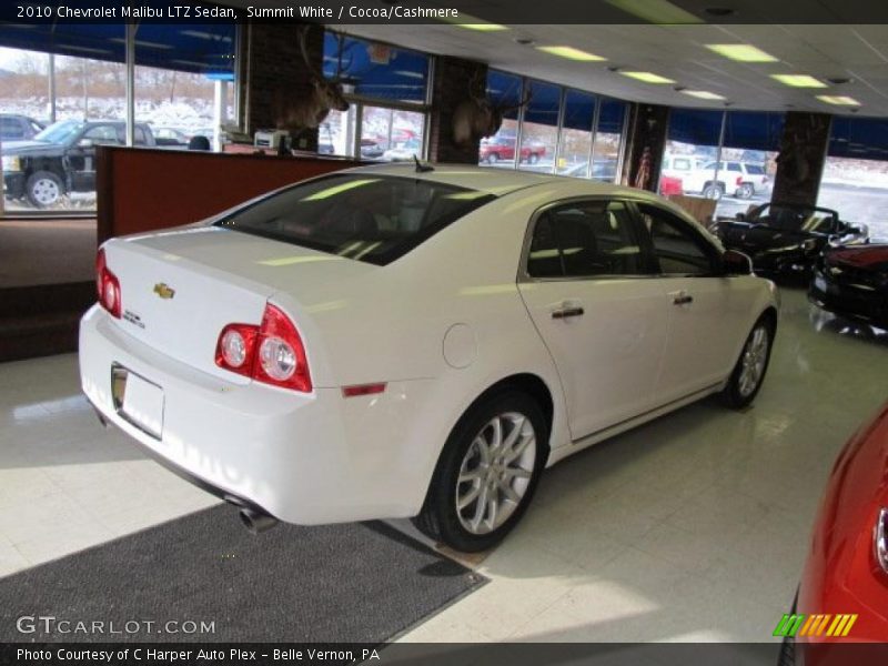 Summit White / Cocoa/Cashmere 2010 Chevrolet Malibu LTZ Sedan