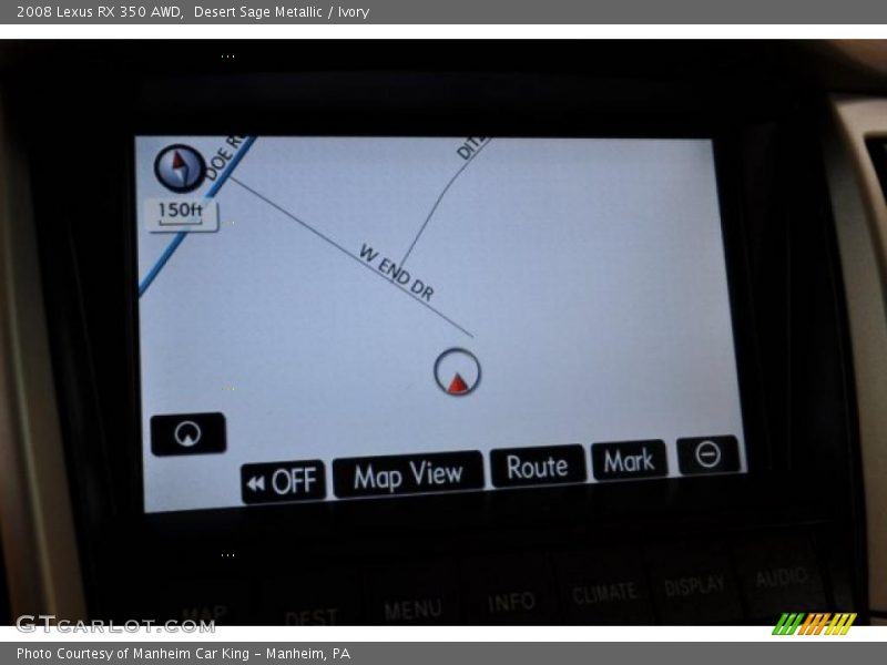 Desert Sage Metallic / Ivory 2008 Lexus RX 350 AWD