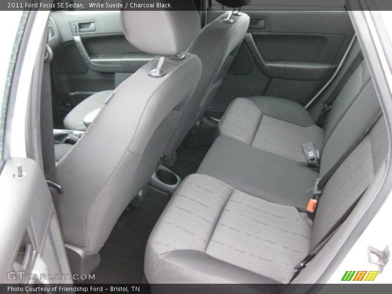 White Suede / Charcoal Black 2011 Ford Focus SE Sedan