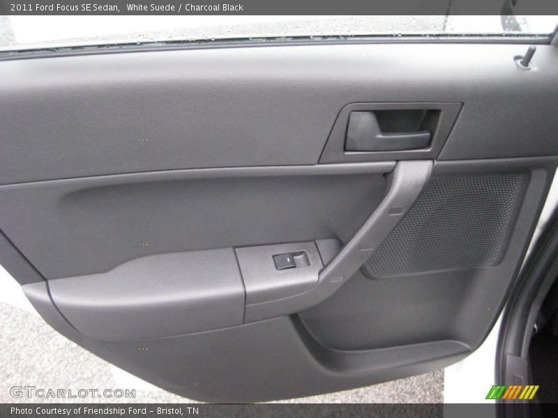 White Suede / Charcoal Black 2011 Ford Focus SE Sedan