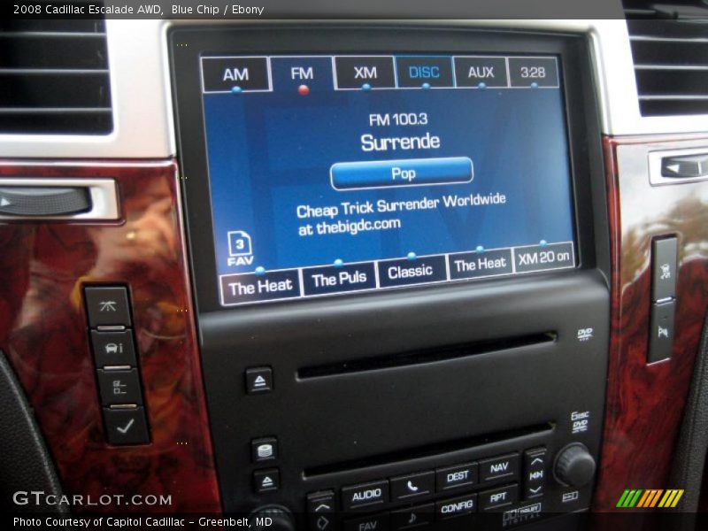 Blue Chip / Ebony 2008 Cadillac Escalade AWD