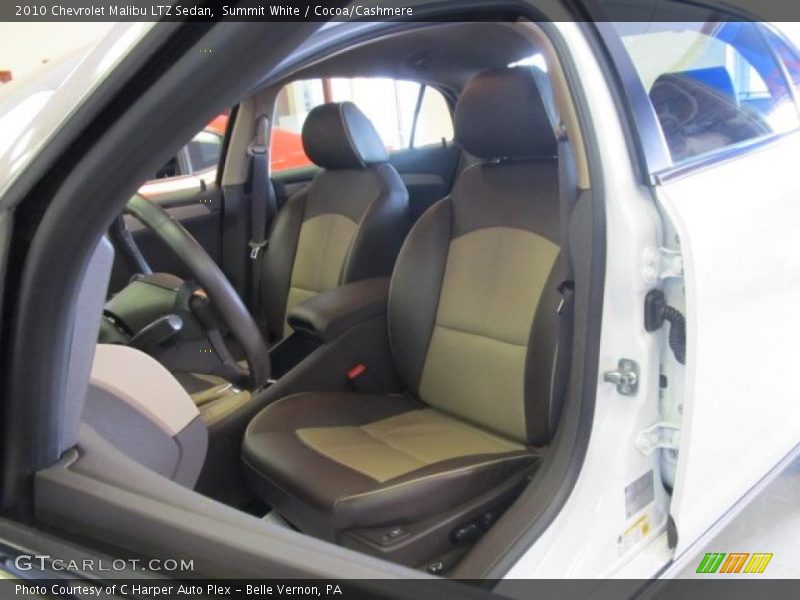 Summit White / Cocoa/Cashmere 2010 Chevrolet Malibu LTZ Sedan