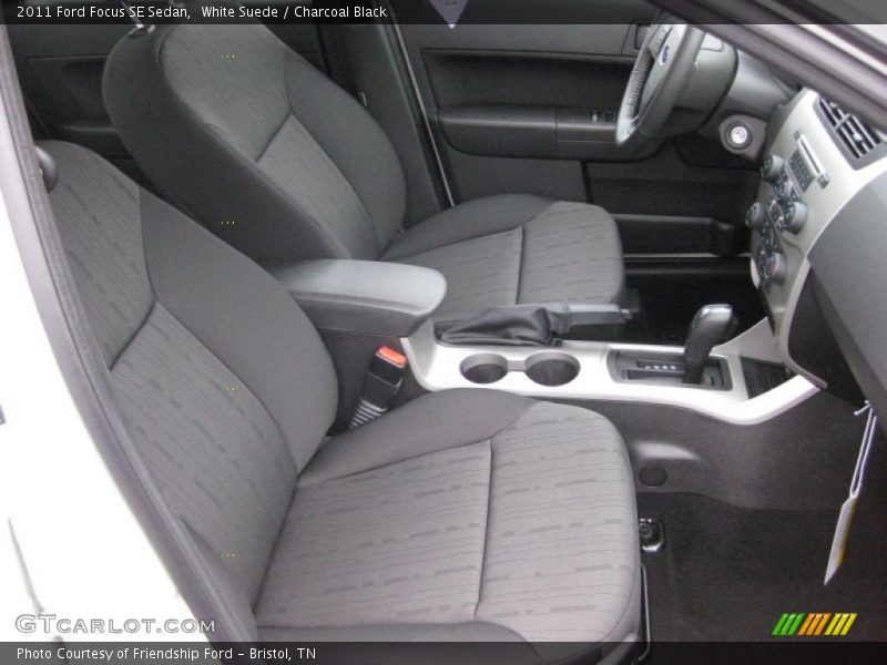 White Suede / Charcoal Black 2011 Ford Focus SE Sedan