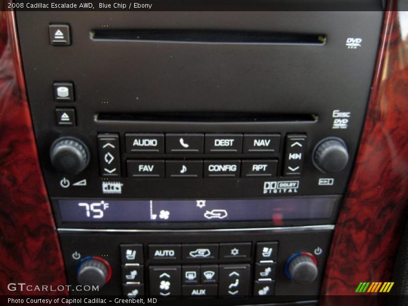 Blue Chip / Ebony 2008 Cadillac Escalade AWD