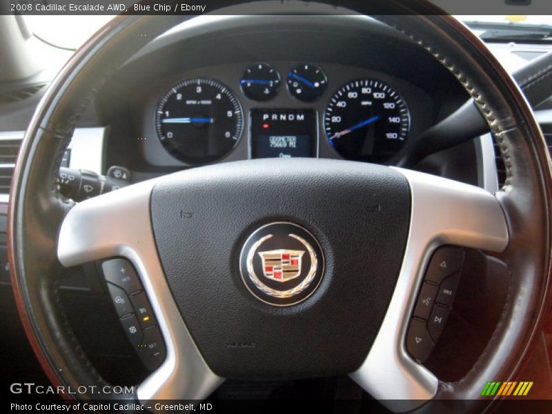 Blue Chip / Ebony 2008 Cadillac Escalade AWD