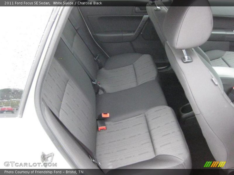 White Suede / Charcoal Black 2011 Ford Focus SE Sedan