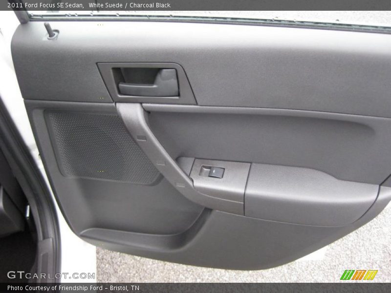 White Suede / Charcoal Black 2011 Ford Focus SE Sedan