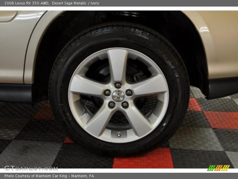 Desert Sage Metallic / Ivory 2008 Lexus RX 350 AWD
