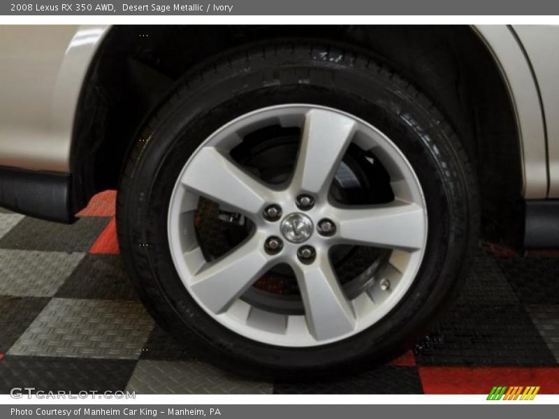Desert Sage Metallic / Ivory 2008 Lexus RX 350 AWD