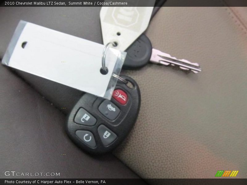 Summit White / Cocoa/Cashmere 2010 Chevrolet Malibu LTZ Sedan