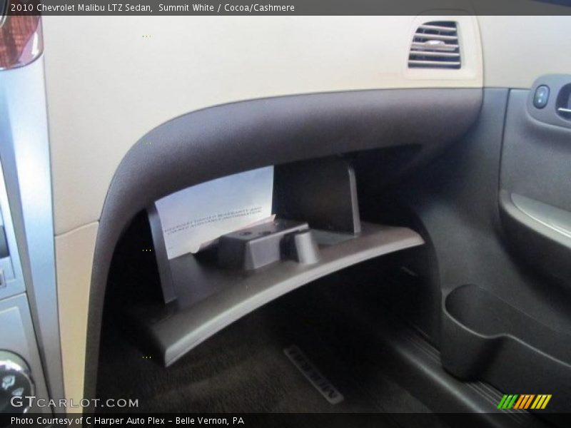 Summit White / Cocoa/Cashmere 2010 Chevrolet Malibu LTZ Sedan