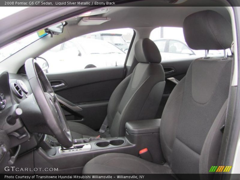 Liquid Silver Metallic / Ebony Black 2008 Pontiac G6 GT Sedan
