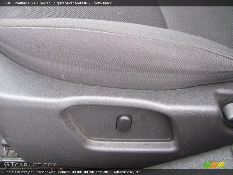 Liquid Silver Metallic / Ebony Black 2008 Pontiac G6 GT Sedan