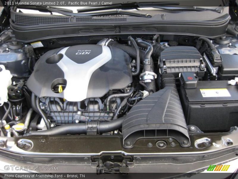  2011 Sonata Limited 2.0T Engine - 2.0 Liter GDI Turbocharged DOHC 16-Valve CVVT 4 Cylinder