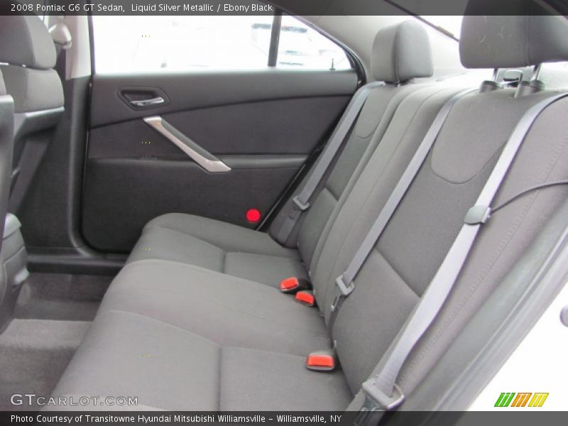 Liquid Silver Metallic / Ebony Black 2008 Pontiac G6 GT Sedan