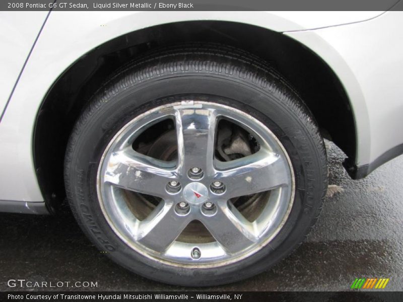 Liquid Silver Metallic / Ebony Black 2008 Pontiac G6 GT Sedan