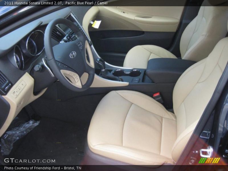  2011 Sonata Limited 2.0T Camel Interior