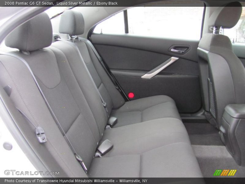 Liquid Silver Metallic / Ebony Black 2008 Pontiac G6 GT Sedan