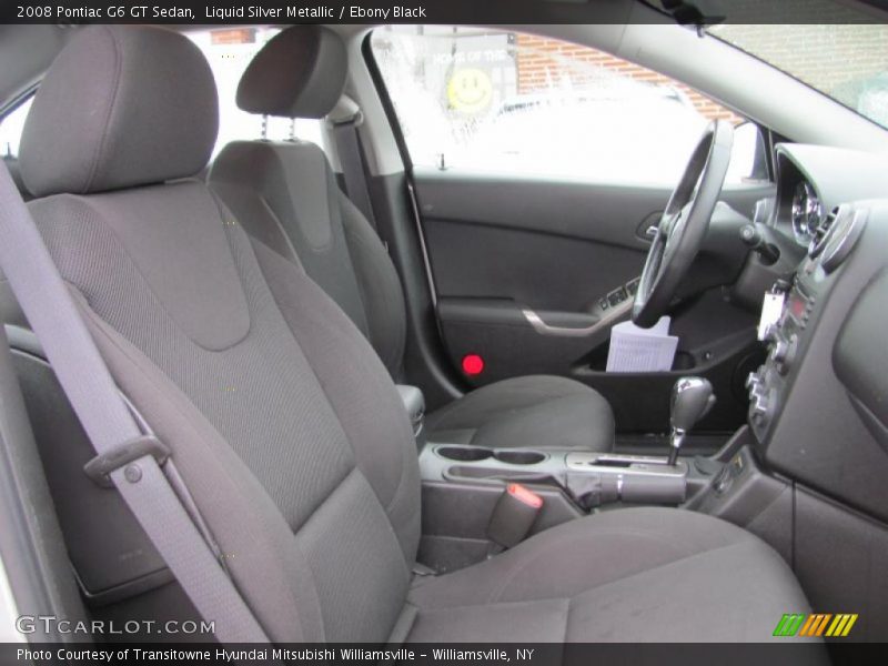 Liquid Silver Metallic / Ebony Black 2008 Pontiac G6 GT Sedan